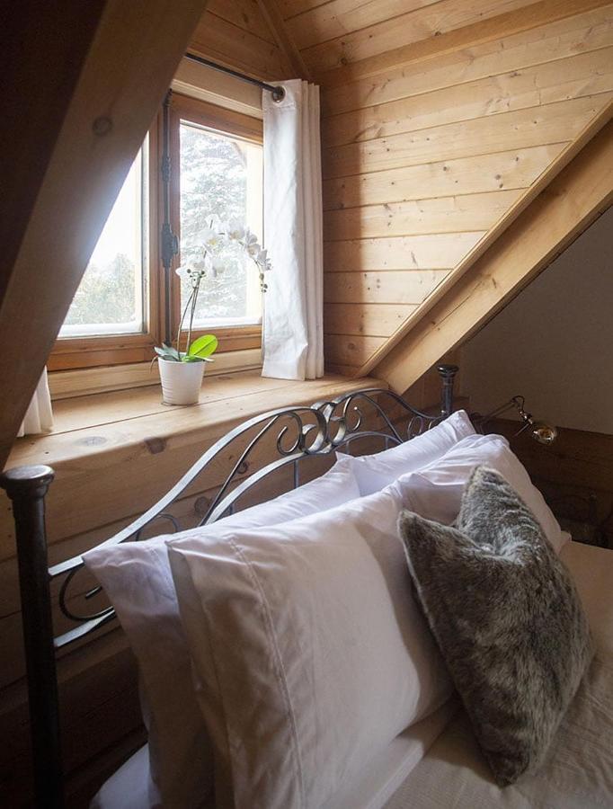 Hebergement "La Maison En Bois Rond" Sainte-Marie Eksteriør bilde